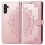 Mobigear Mandala Samsung Galaxy A13 5G Klapphülle Portemonnaie - Roségold