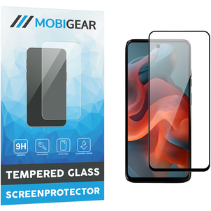 Mobigear Premium Motorola Moto G34 Panzerglas Gehärtetes Glas Displayschutz - Hüllenfreundlich - Schwarz