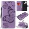 Mobigear Butterfly Samsung Galaxy A21s Klapphülle Portemonnaie - Lila