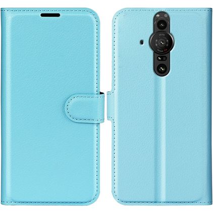 Mobigear Classic Sony Xperia Pro-I Hülle Klapphülle Geldbörse - Blau