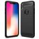 Mobigear Brushed Slim iPhone XR Hülle Flexibles TPU Backcover - Schwarz
