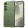 Mobigear Rugged Shield Samsung Galaxy S25 Hülle Flexibles TPU Backcover Stoßfest - Grün