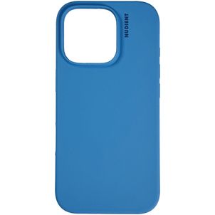 Nudient Base iPhone 16 Pro Max Silikon Hülle Backcover - Vibrant Blue