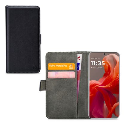 Mobilize Classic Gelly Wallet Motorola Moto G85 Klapphülle Portemonnaie - Schwarz