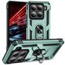 Mobigear Armor ring Xiaomi 15 Hülle Hardcase Backcover Stoßfest mit Ringhalter - Grün
