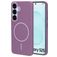 Mobiparts Slim Line Samsung Galaxy S25 MagSafe Hülle Hardcase Backcover - Imperial Purple