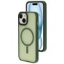 Mobiparts Hardcover iPhone 15 MagSafe Hülle Hardcase Backcover - Satin Green