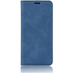 Mobigear Retro Slim OPPO A91 Klapphülle Portemonnaie - Dunkelblau