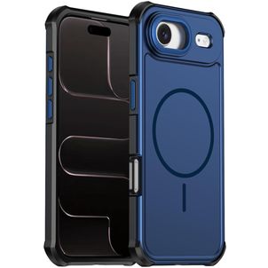 Mobigear Airbag Shockproof iPhone Air MagSafe Hülle Hardcase Backcover Stoßfest - Blau