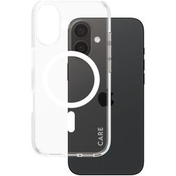 CARE by PanzerGlass Flagship iPhone 16 MagSafe Hülle Hardcase Backcover - Transparent / Weiß