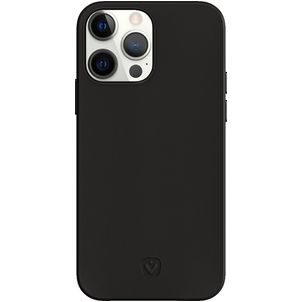 Valenta Snap Luxe iPhone 13 Pro Hülle Echtes Leder Backcover - Schwarz