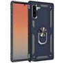 Mobigear Armor Ring Samsung Galaxy Note 10 Hülle Hardcase Backcover Stoßfest mit Ringhalter - Blau