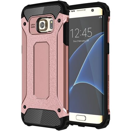 Mobigear Outdoor Samsung Galaxy S7 Edge Hülle Hardcase Backcover Stoßfest - Roségold