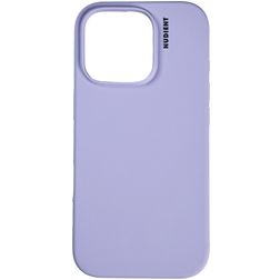 Nudient Base iPhone 16 Pro Max Silikon Hülle Backcover - Soft Purple
