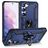 Mobigear Armor Ring Samsung Galaxy S23 Plus Hülle Hardcase Backcover Stoßfest mit Ringhalter - Blau