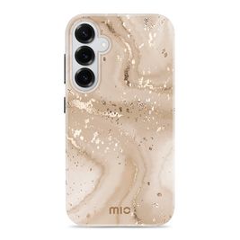 MIO Samsung Galaxy S25 Plus MagSafe Hülle Hardcase Backcover - Gold Marble