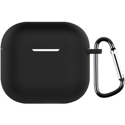 Mobigear Colors Apple AirPods 4 Hülle Flexibles Silikon - Schwarz