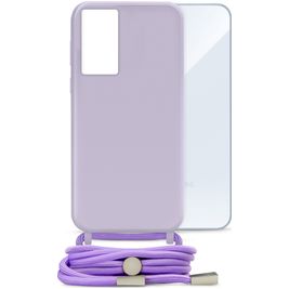 Mobilize Lanyard Gelly Samsung Galaxy A55 Flexibles TPU Handykette - Pastel Purple