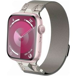Mobigear Mecha Loop Milanaise Apple Watch Armband Magnetverschluss - 49/46/45/44 mm - Polarstern