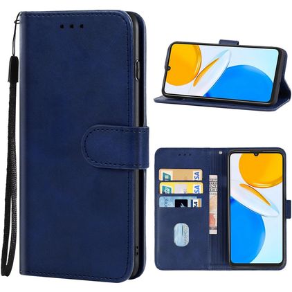 Mobigear Wallet HONOR X7 Klapphülle Portemonnaie - Blau