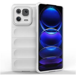 Mobigear Bumpy Xiaomi 13 Pro Hülle Flexibles TPU Backcover - Weiß