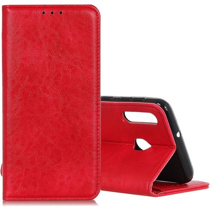 Mobigear Classic Elegance Samsung Galaxy A40 Hülle Klapphülle Geldbörse - Rot