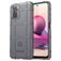 Mobigear Rugged Shield POCO M5s Hülle Flexibles TPU Backcover Stoßfest - Grau