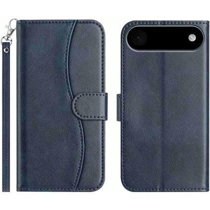 Mobigear S Line iPhone Air Hülle Klapphülle Geldbörse - Marineblau