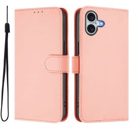 Mobigear Urban Wallet iPhone 16 Plus Hülle Klapphülle Geldbörse - Pink