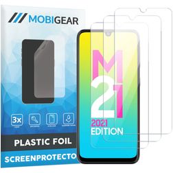 Mobigear Samsung Galaxy M21 Displayschutz Schutzfolie - Hüllenfreundlich (3er Pack)