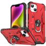 Mobigear Armor Ring iPhone 14 Plus Hülle Hardcase Backcover Stoßfest mit Ringhalter - Rot
