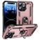 Mobigear Armor Ring iPhone 16 Pro Hülle Hardcase Backcover Stoßfest mit Ringhalter - Roségold