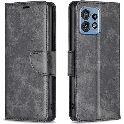 Mobigear Excellent Motorola Edge 40 Pro Hülle Klapphülle Geldbörse - Schwarz