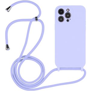 Mobigear Lanyard iPhone 15 Pro Max Silikon Handykette - Lila