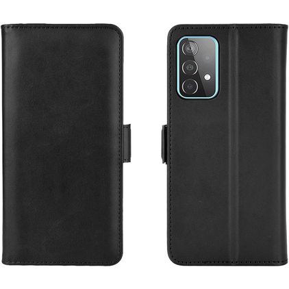 Mobigear Slim Magnet Samsung Galaxy A52s 5G Hülle Klapphülle Geldbörse - Schwarz