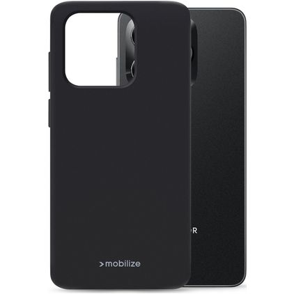 Mobilize Rubber Gelly HONOR X5C Plus Hülle Flexibles TPU Backcover - Schwarz