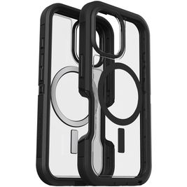 Otterbox Defender iPhone 16 MagSafe Hülle Hardcase Backcover Stoßfest - Transparent / Schwarz
