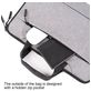Pofoko A300 Laptop Aktentasche 13 - 14 Zoll Laptoptasche + Handgriff - Charcoal
