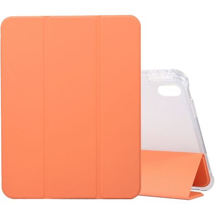 Mobigear Tri-Fold Gel iPad 11 (2025) Hülle TPU,Kunstleder Klapphülle + Stifthalter - Orange