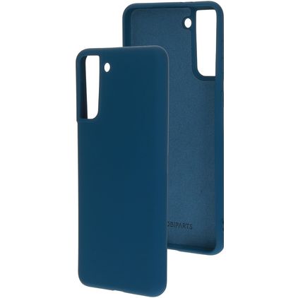 Mobiparts Samsung Galaxy S21 Plus Silikon Backcover - Blueberry Blue
