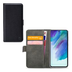 Mobilize Classic Gelly Wallet Samsung Galaxy S21 FE Hülle Klapphülle Geldbörse - Schwarz