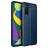 Mobigear Luxury Samsung Galaxy A03s Hülle Flexibles TPU Backcover - Blau