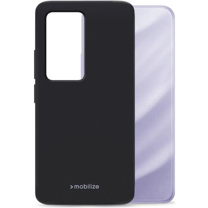 Mobilize Rubber Gelly Xiaomi Redmi 17 4G Hülle Flexibles TPU Backcover - Schwarz