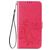 Mobigear Clover Samsung Galaxy A12 Hülle Klapphülle Geldbörse - Magenta