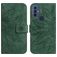 Mobigear Sunflower TCL 30E Hülle Klapphülle Geldbörse - Grün