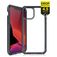 ITSkins SupremeClear iPhone 12 Mini Hülle Hardcase Backcover Stoßfest - Transparent / Schwarz