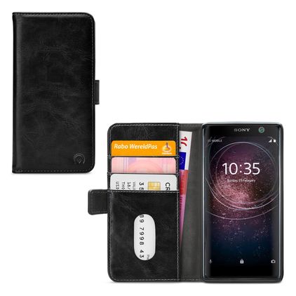 Mobilize Elite Gelly Sony Xperia XA2 Plus Klapphülle Portemonnaie - Schwarz