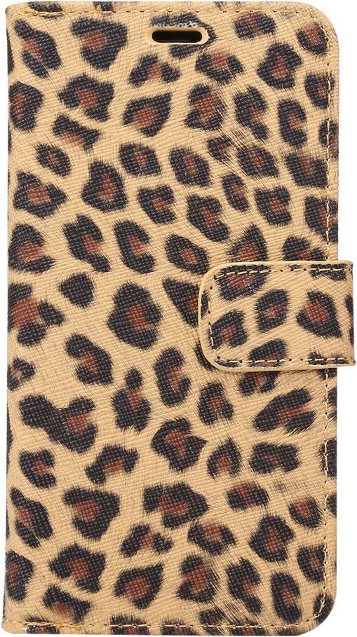 IPhone 11 Hülle Mit Kartenhalter & Standfunktion – PU Leder, Reißverschluss, Leopardenprint – Weiß