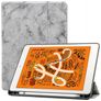 Mobigear Tri-Fold Marble iPad Air 3 (2019) Hülle Klapphülle + Stifthalter - Grau
