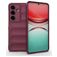 Mobigear Bumpy Samsung Galaxy S26 Hülle Flexibles TPU Backcover - Wine Red